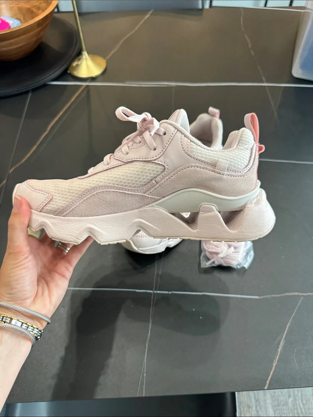 Nike Women's Light Pink Mesh Athletic Sneakers